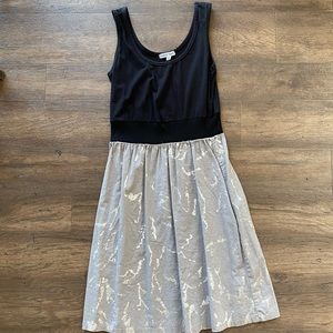 2/$30 Velvet Torch black metallic colorblock dress small